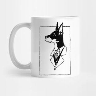 Dobermans Man Gentleman Blk Mug